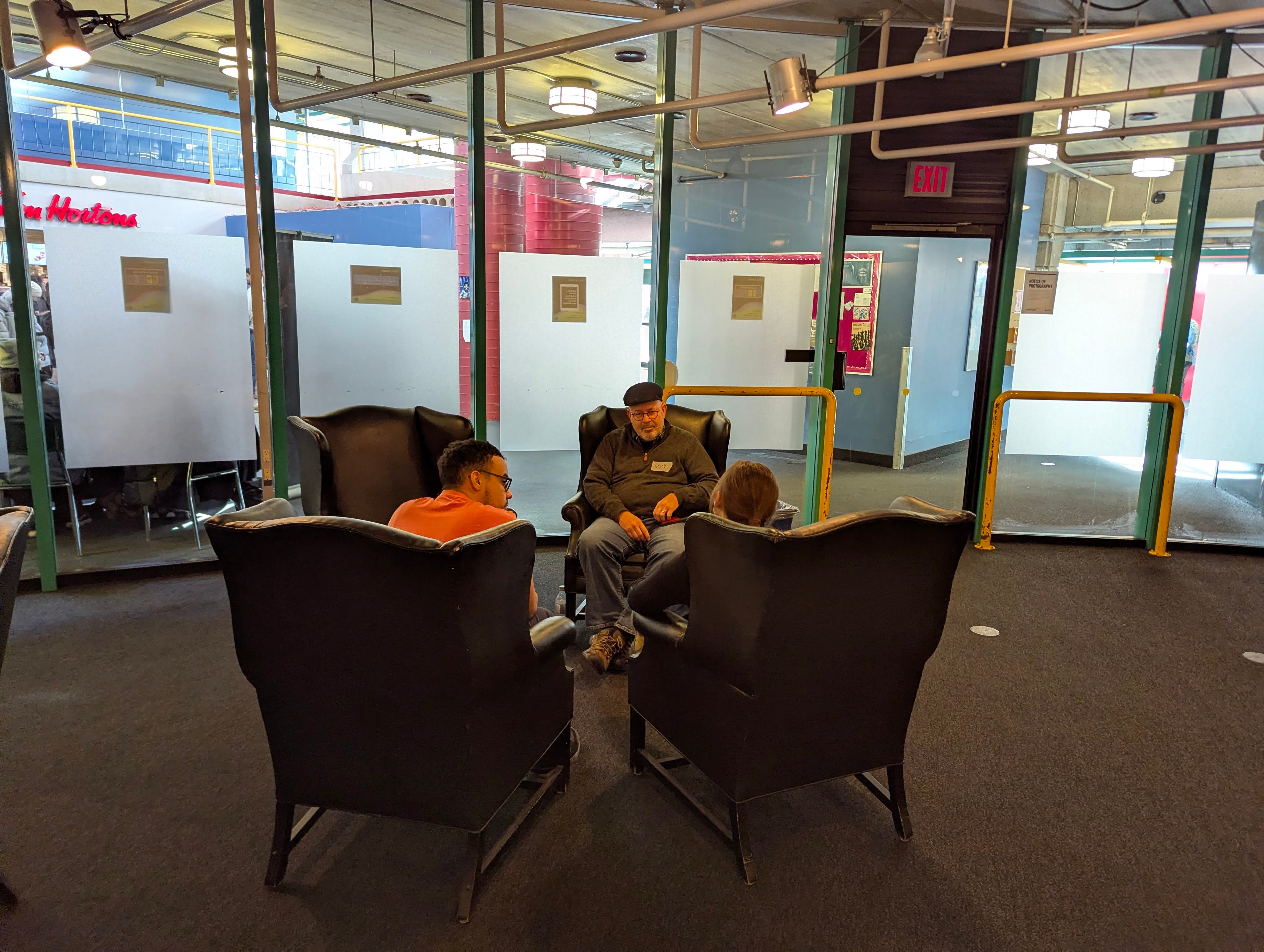 Attendees at the mentorship event