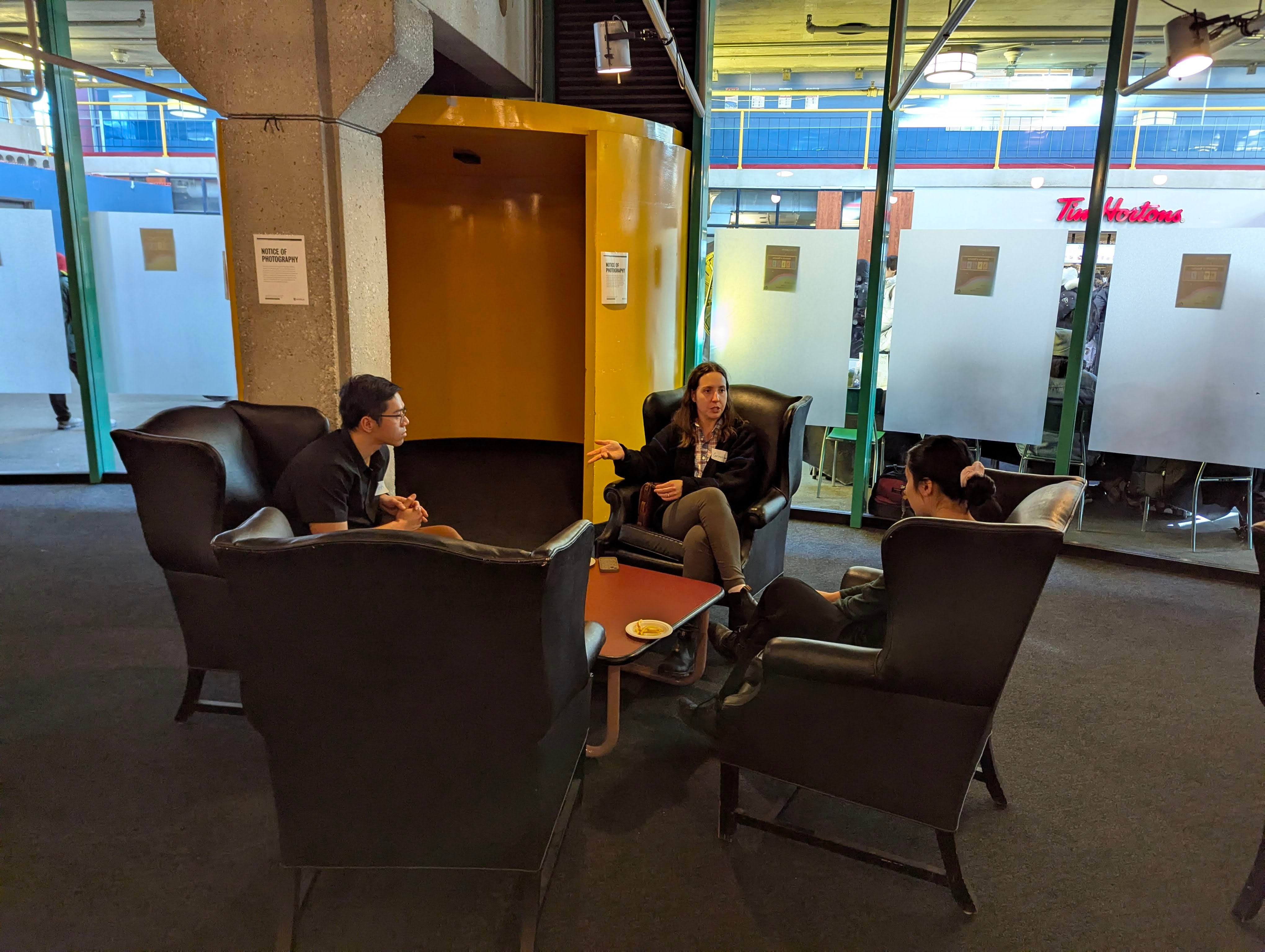 Attendees at the mentorship event
