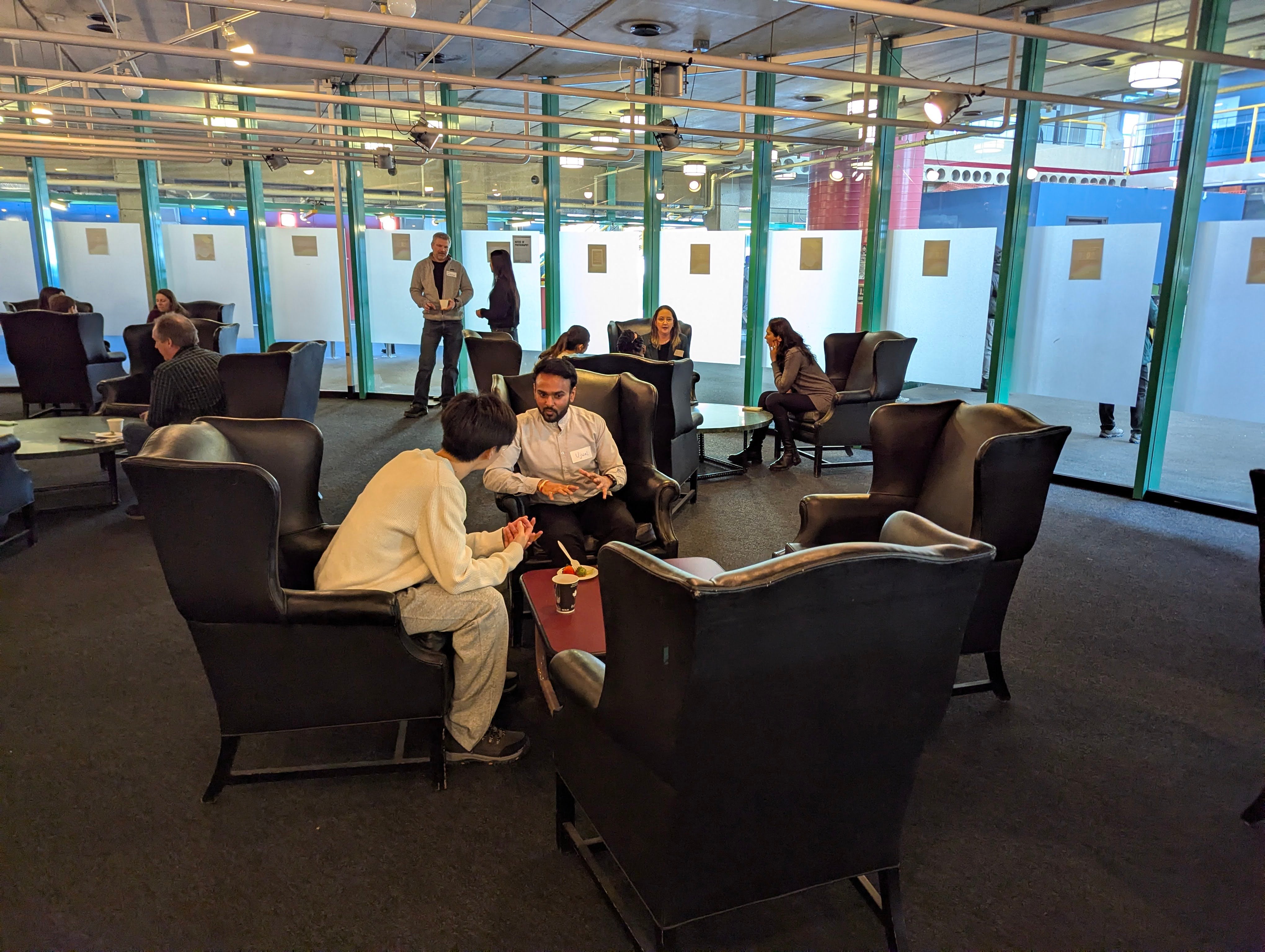Attendees at the mentorship event