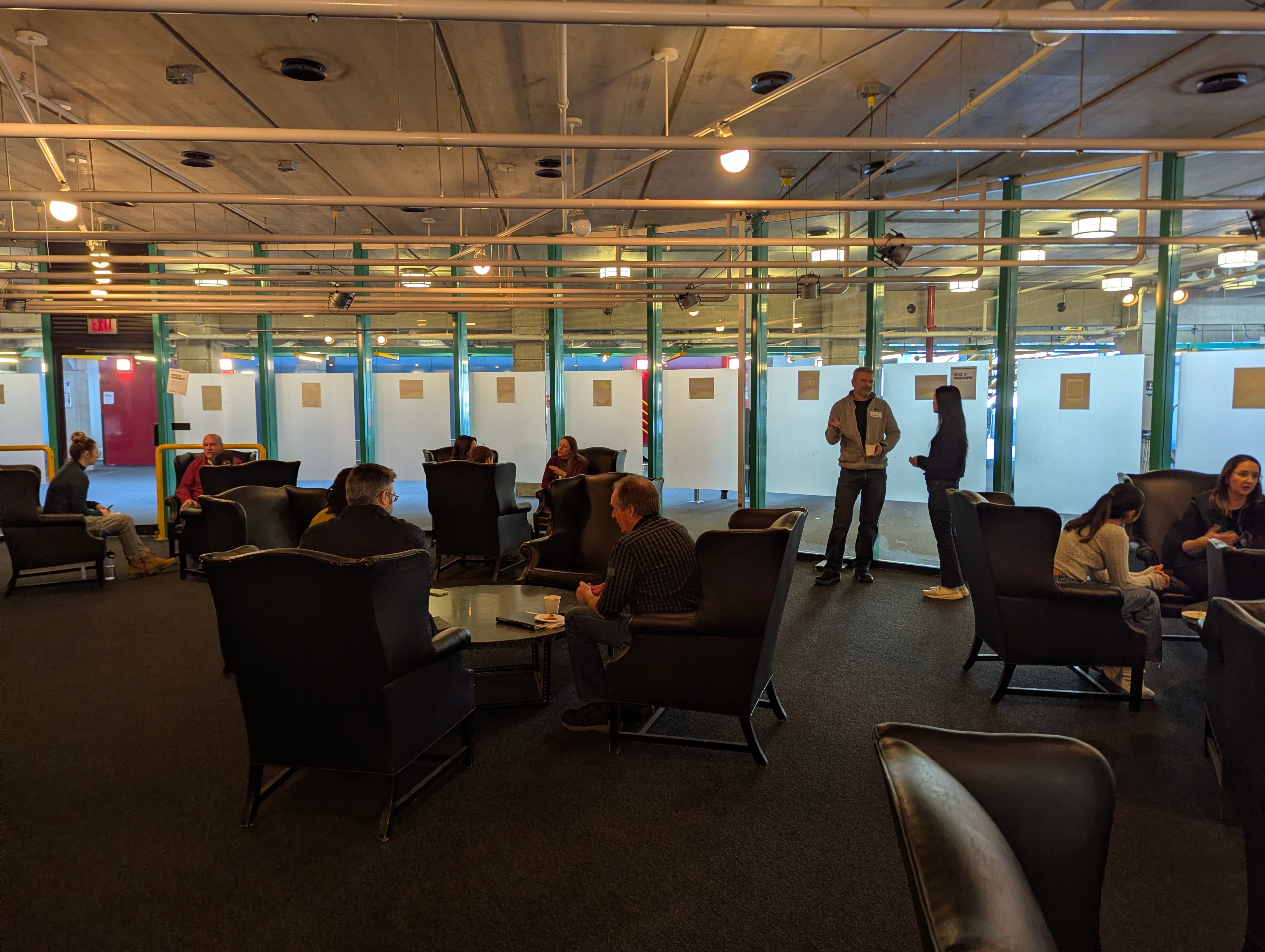 Attendees at the mentorship event