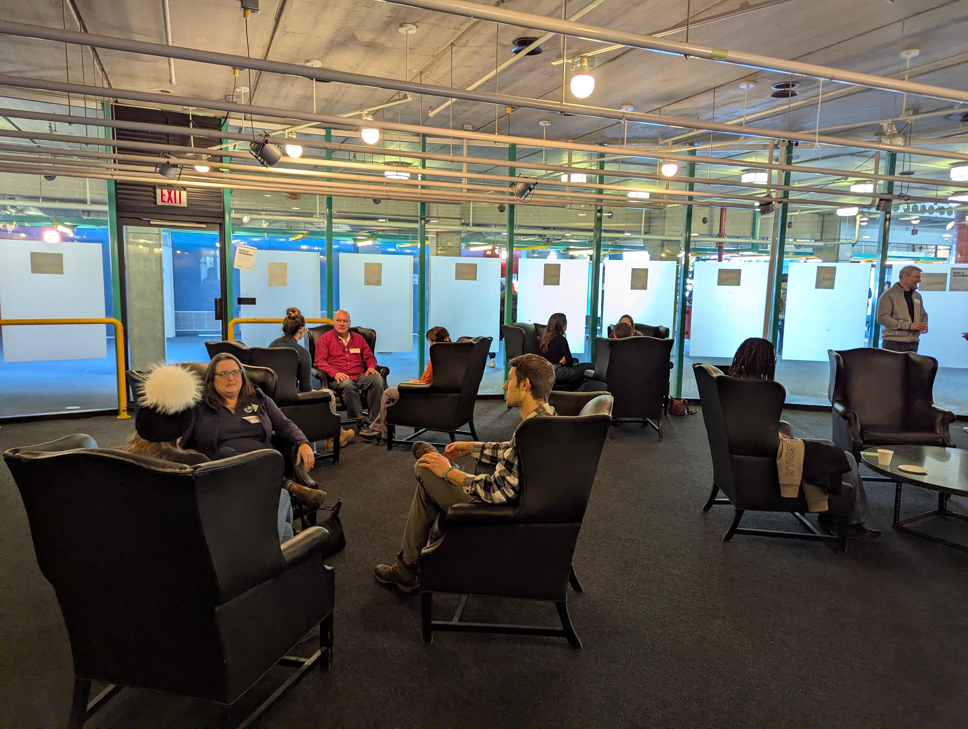 Attendees at the mentorship event