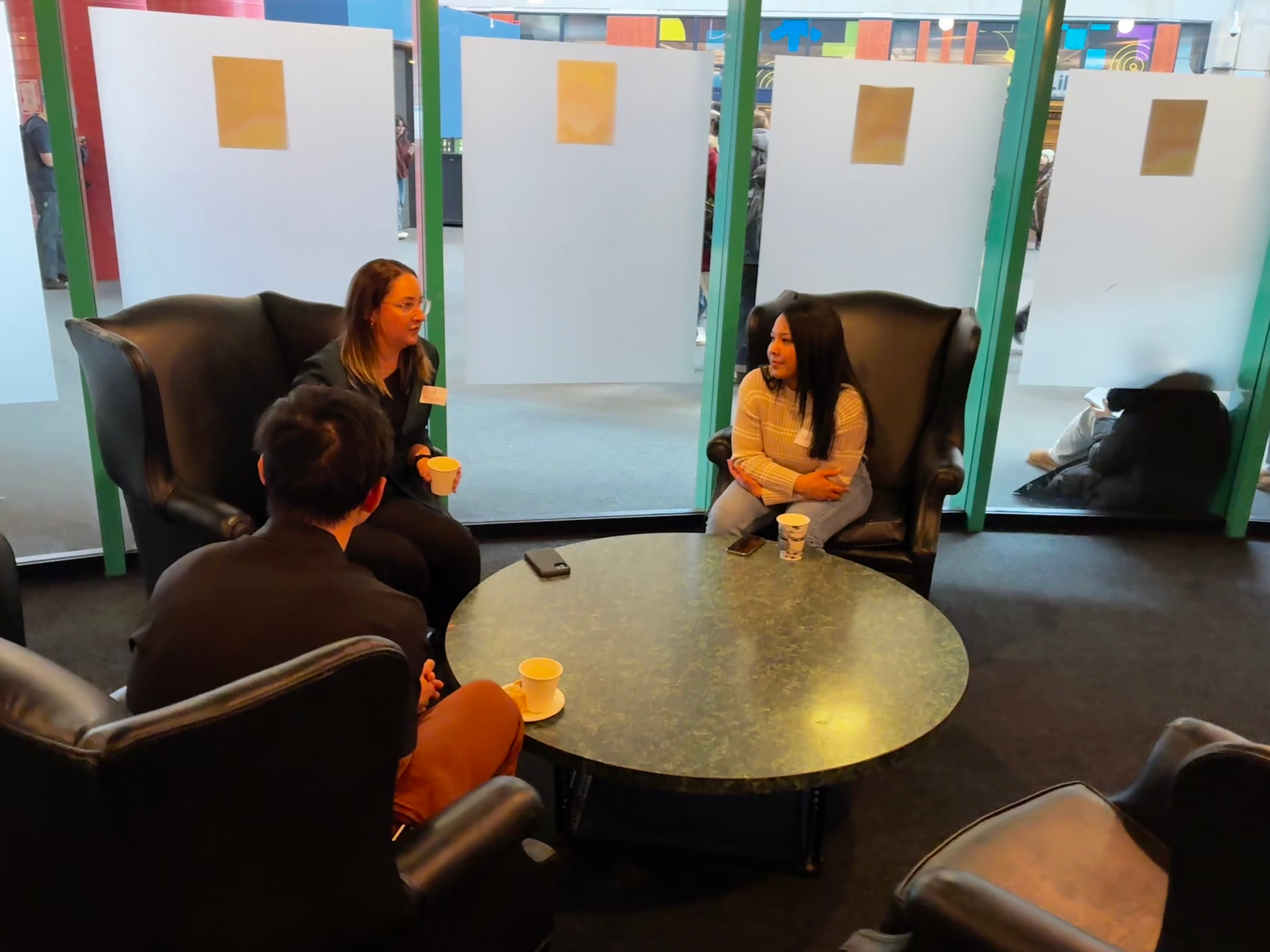 Attendees at the mentorship event