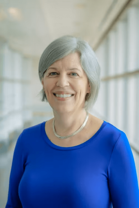 Jill Woods smiling at camera