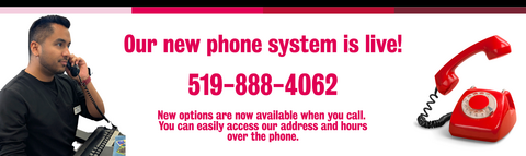 new phone system is live. Call 5198884062