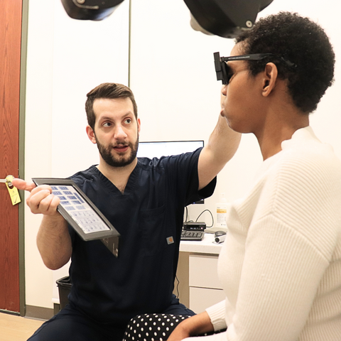 Dr. Jonathan Niavis testing Abi