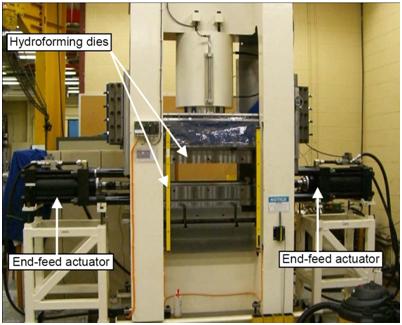 1,000Ton hydroforming press at the University of Waterloo