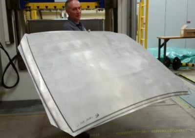 Formed ZEK100 Roof Panel