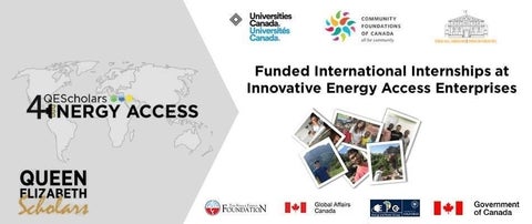 funded international internships at innovative energy access enterprises
