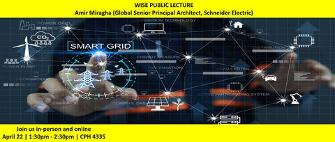 Wise Public Lecture Join us in-person and online April 22 | 1:30pm - 2:30pm | CPH 4335