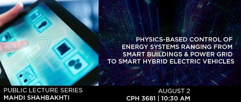 Physics-based Control of Energy Systems Ranging from Smart Buildings and Power Grid to Smart Hybrid Electric Vehicles