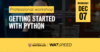 Professional workshop - Getting started with Python - Wednesday, December 7