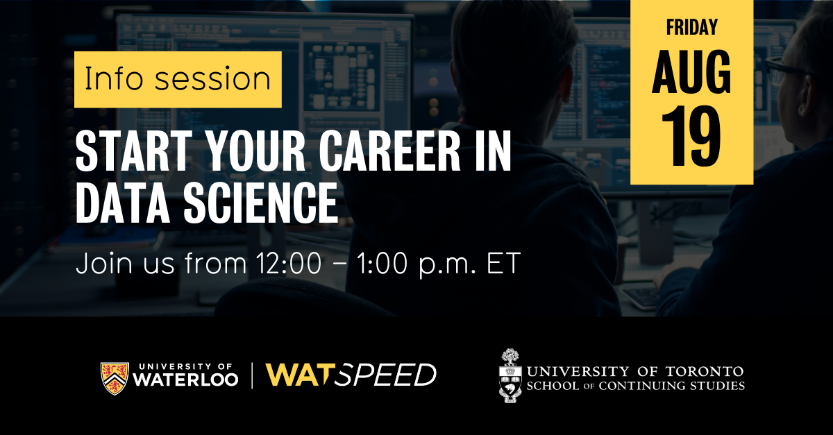 Info Session. Start your career in data science.