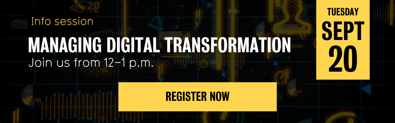 September 20, 2022 - Managing Digital Transformation Info Session