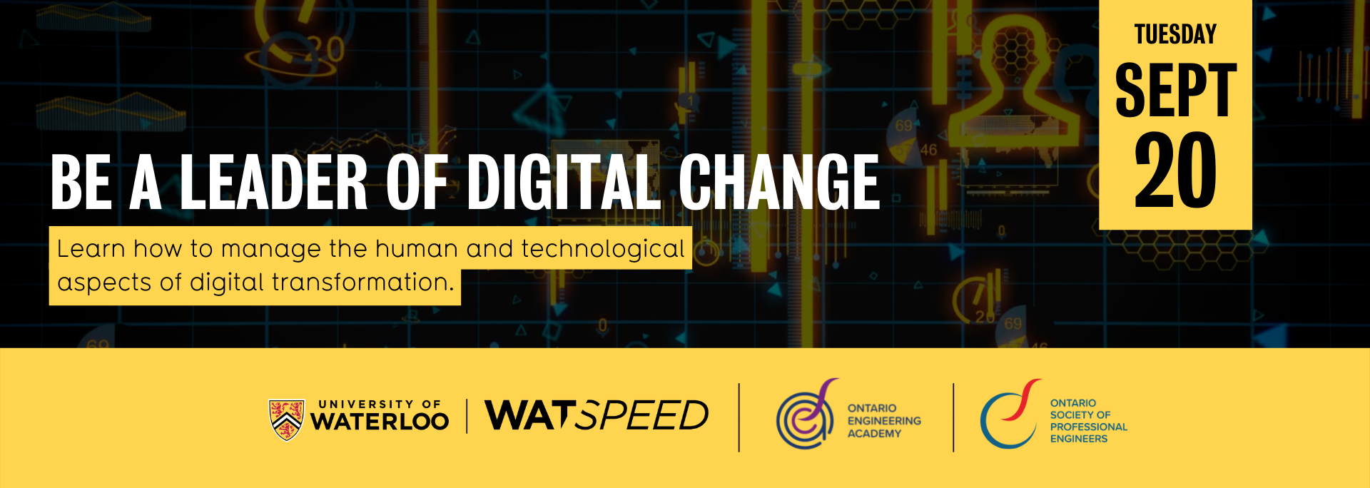 BE A LEADER OF DIGITAL CHANGE
Learn how to manage the human and technological aspects of digital transformation.