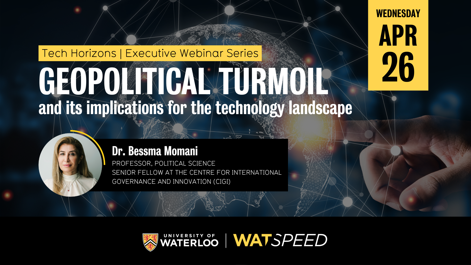 Executive webinar: Geopolitical turmoil and its implications for the technology landscape