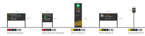 Parking and vehicular directional signage