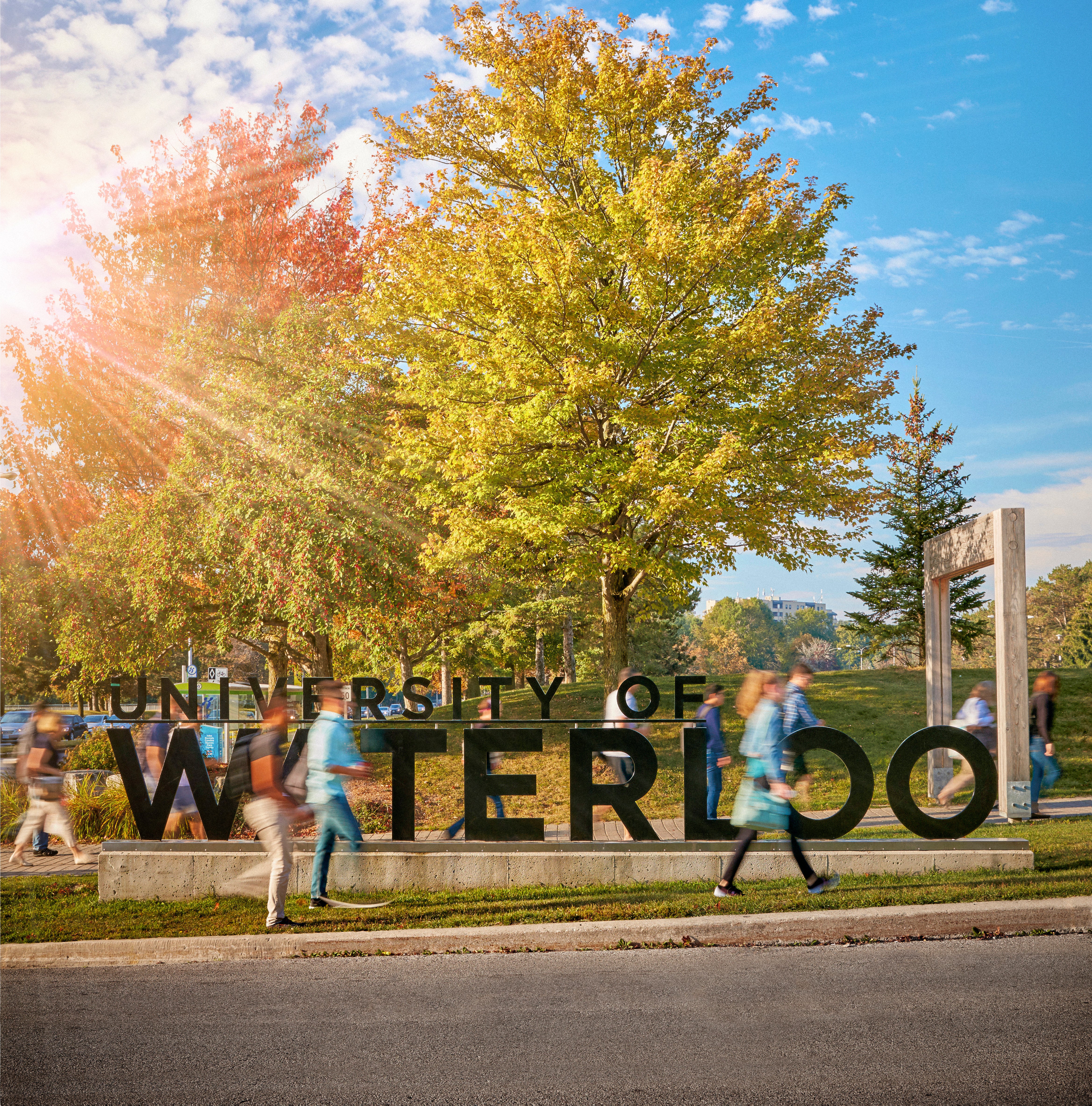 University of Waterloo entrance sign