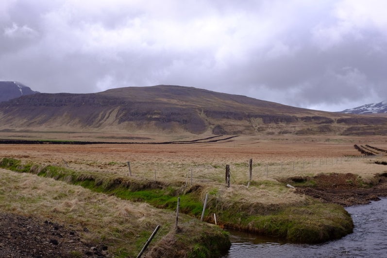    Icelandic peatland drainage ditches