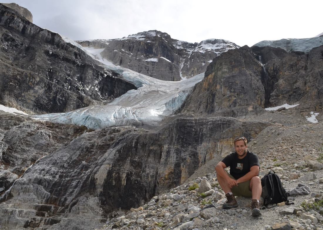 Jonathan Goetz at the glaciers 