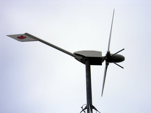 Wind turbine close-up