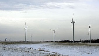 Lake Huron wind turbine