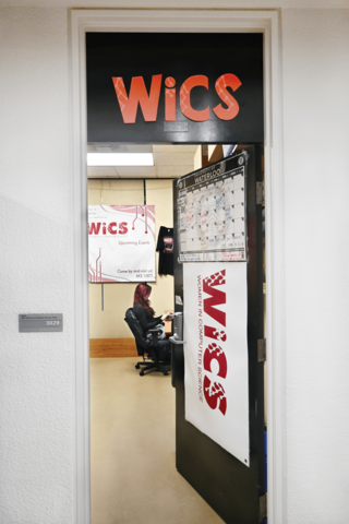 A photo of the door to the Little WiCS Office