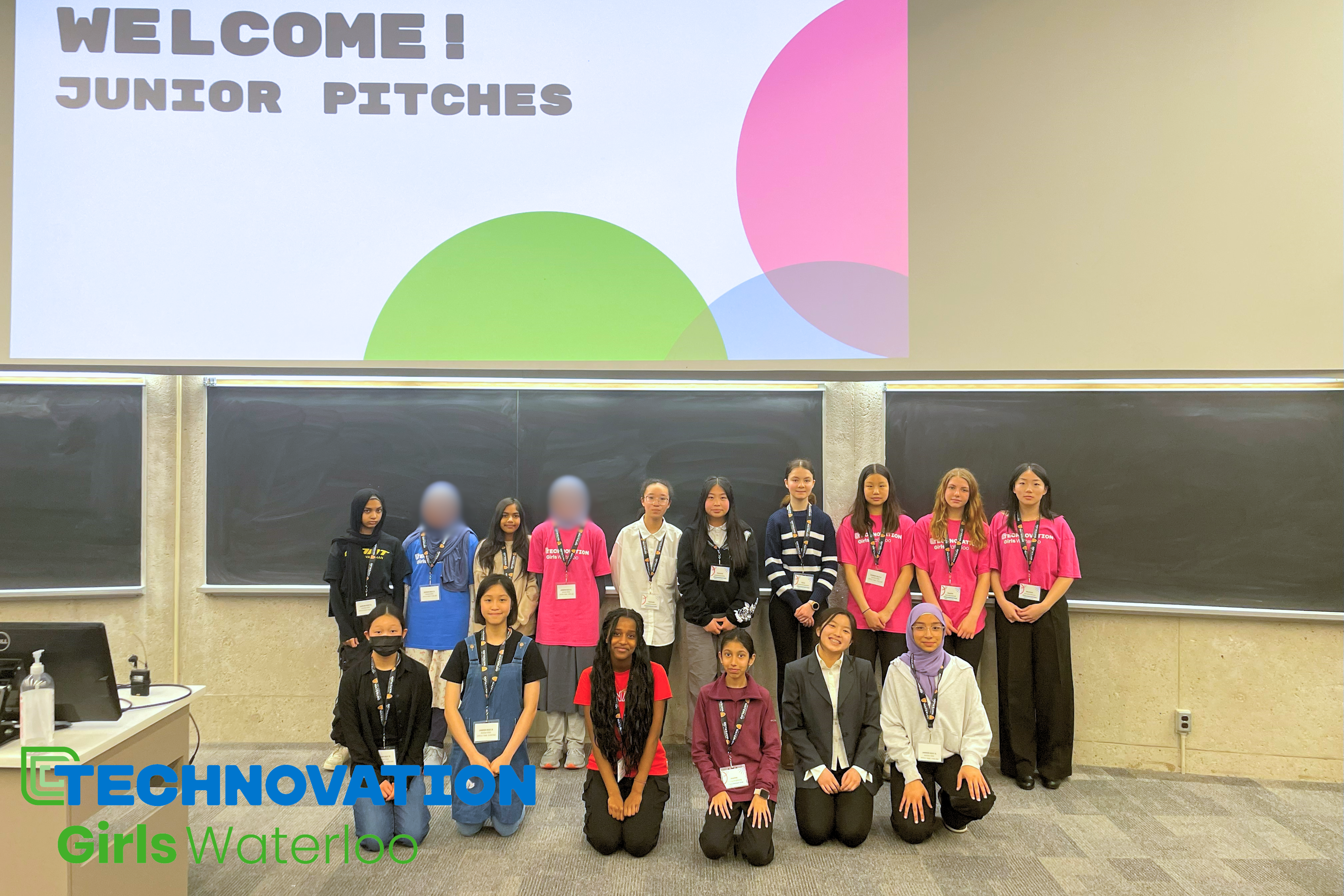 Technovation Waterloo 2024 Junior Teams at the Live Regional Pitch Event