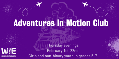 Adventures in Motion Club Poster with airplanes
