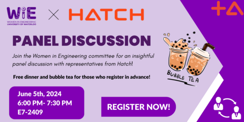 Hatch WiE Wednesday event poster