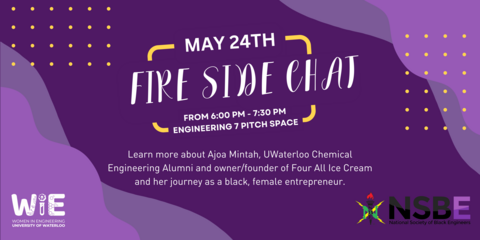Fireside Chat with Ajoa Mintah May 24th from 6pm-7:30pm.