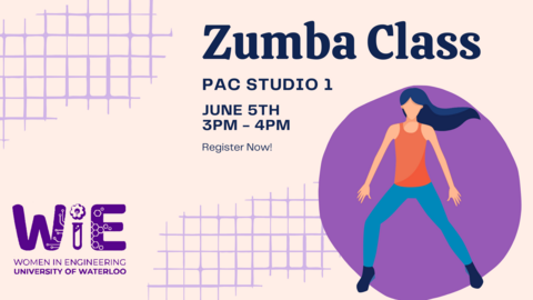 WiE Zumba class poster