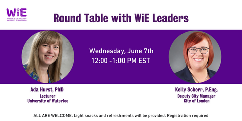 Round Table event June 7th with Ada Hurt and Kelly Scherr