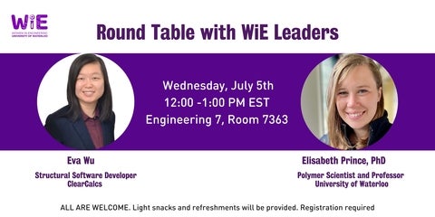 Round Table event July 5th with Eva Wu and Elisabeth Prince