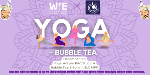 WiE Bubble Tea and Yoga