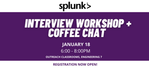 Banner with Splunk logo and January 18th date