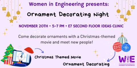 Ornament Decorating Event Poster