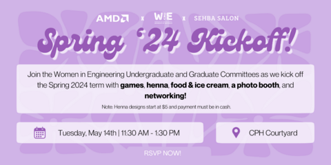 Spring 2024 Kick Off event poster