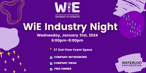 Event Description with date and time for industry night