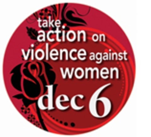 take action on violence against women on dec. 6