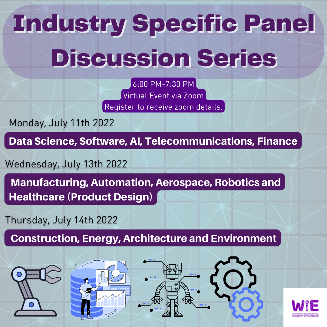 post about industry specific panel discussion with dates, times and info on industries