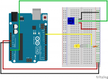 Arduino Potentiometer Breadboard example