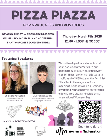 March 2026 Graduate Pizza Piazza Poster