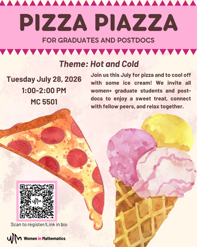 July 2026 Graduate Pizza Piazza Poster