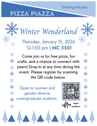 January 2026 Undergrad Pizza Piazza