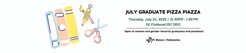 July graduate Pizza Piazza banner