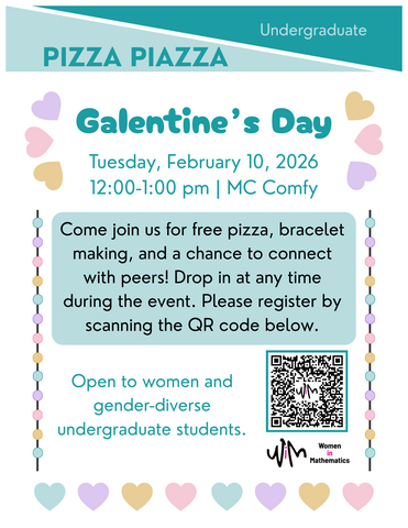 February 2026 Undergrad Pizza Piazza Poster