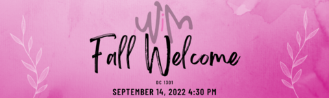 WiM Fall Welcome banner