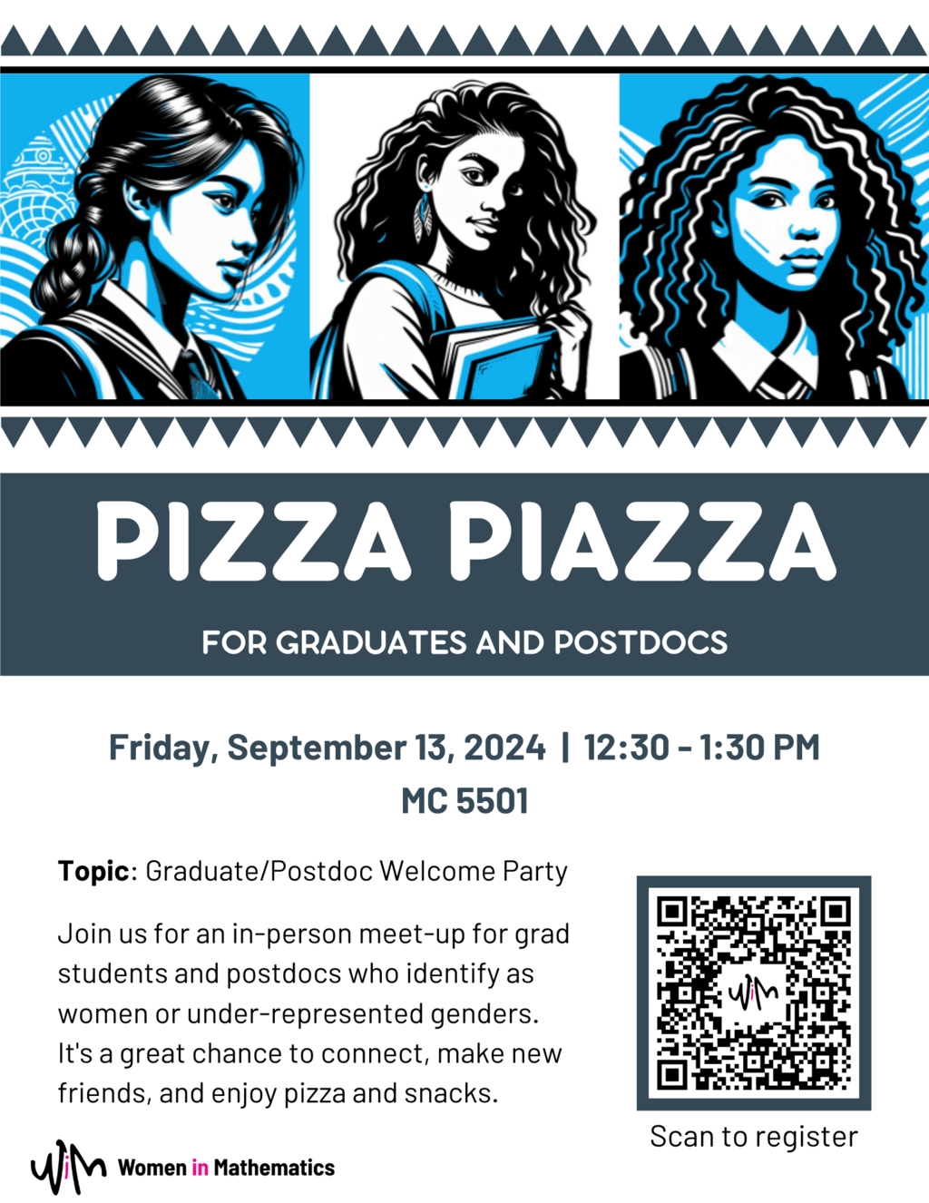 September Graduate Pizza Piazza poster