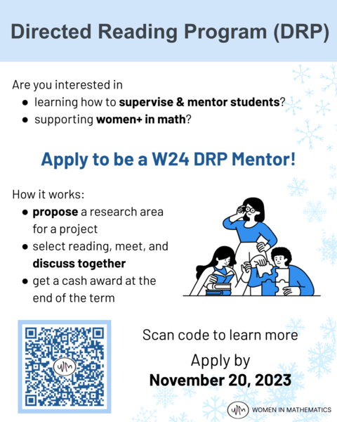 W24 DRP Mentor application poster