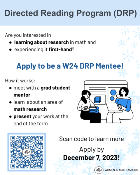 W24 DRP mentee application poster